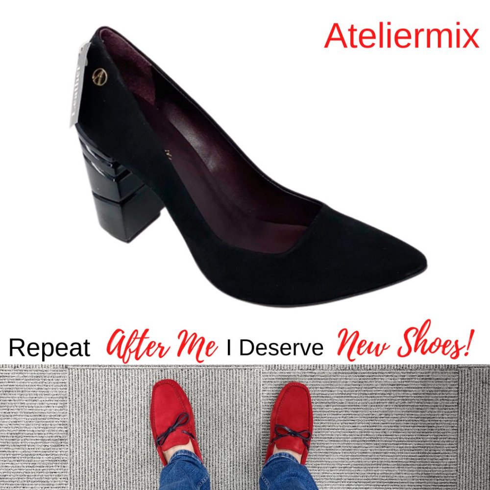 Ateliermix Novelty Block Heel Pumps